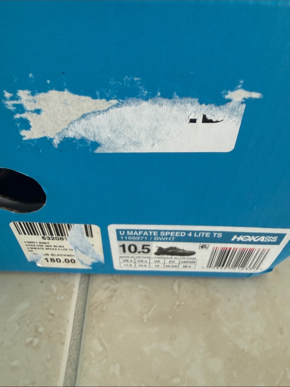 Hoka Men’s U MAFATE STEED 4 Lite TS Shoes worn once $180 - Picture 3 of 9